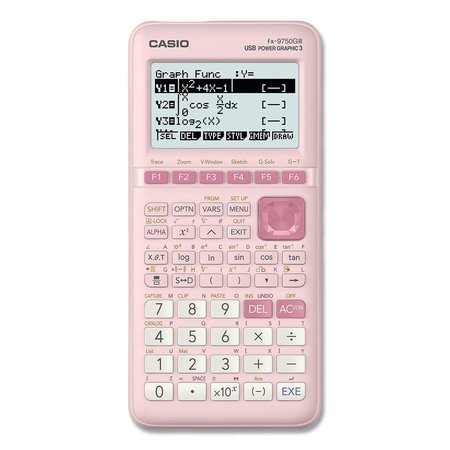 CASIO FX-9750GIII 3rd Edition Graphing Calculator, 21-Digit LCD, Pink FX-9750GIII-PK